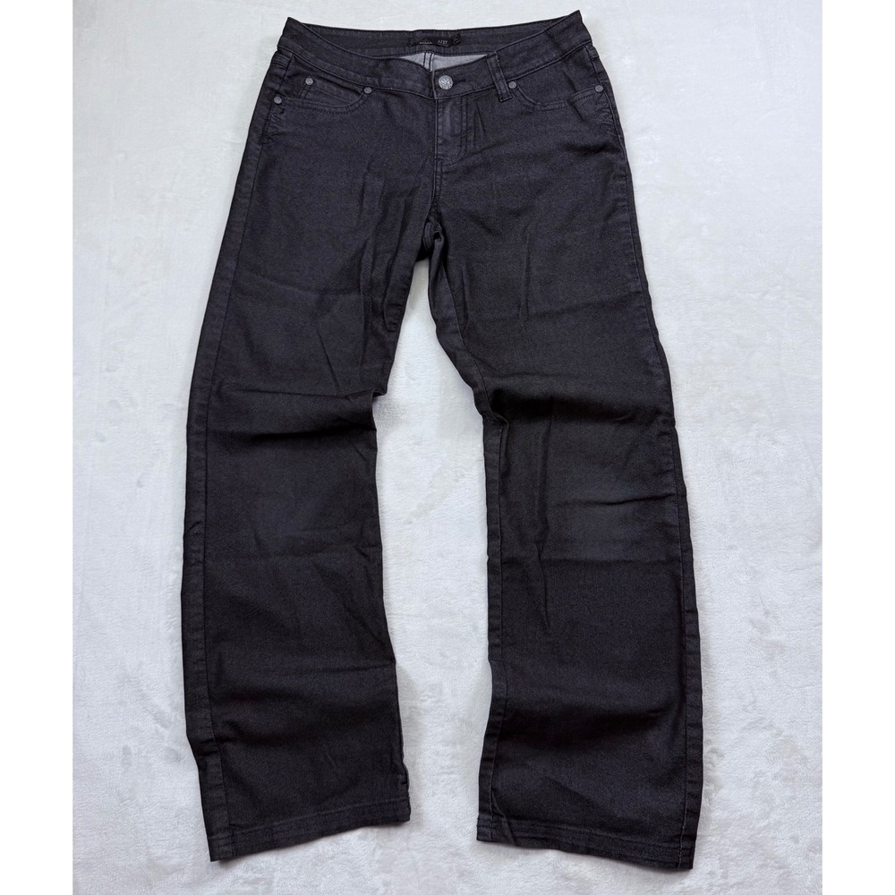 prAna Women Dark Wash Organic Cotton Straight‎ Leg Jeans Short Inseam Size 4/27